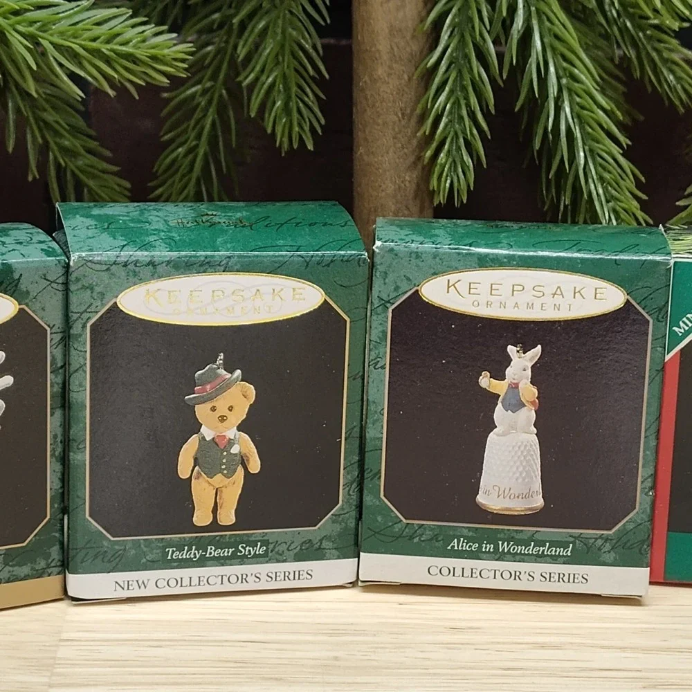 6 Hallmark Miniature Ornaments Lot